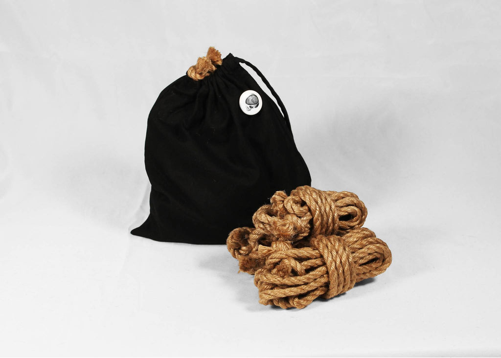 Bag O' Bits • short jute ropes for finishing ties